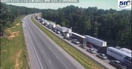 I-75 shut down both directions outside Dalton after crash
