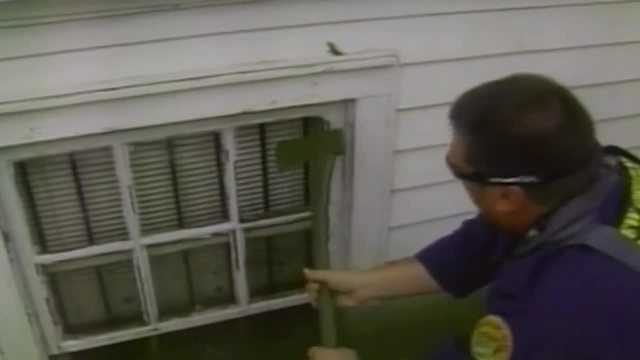 He rescued hundreds of lives during Hurricane Katrina with just an axe. He still has it today
