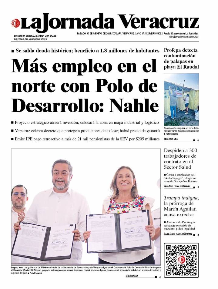 Portada del 30 de agosto de 2025