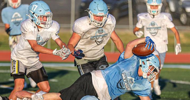 GALLERY: Sky View Football Blue and White Scrimmage 2025