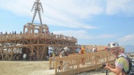 See people and art during Burning Man