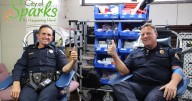 Battle of the Badges: Sparks Police and Fire Departments face off in annual blood drive competition