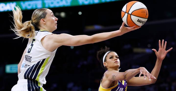 Not even 44 points from Paige Bueckers was enough to lift the Wings to a win in Los Angeles