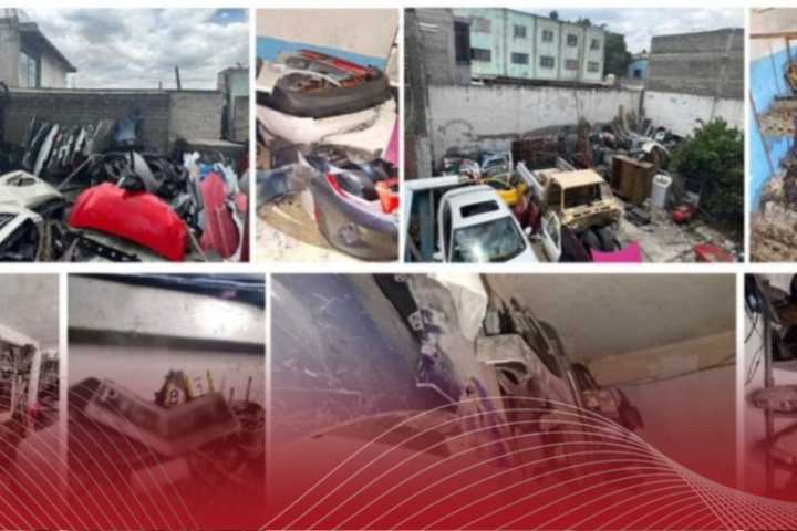 Aseguran 16 toneladas de autopartes y detienen a un hombre en la CDMX