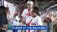 Abbott Elementary films shows during live Philadelphia Phillies game at Citizens Bank Park
