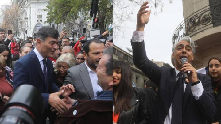 Por culpa de una tarima: adherentes de MEO y Parisi casi terminan a los golpes en plena calle