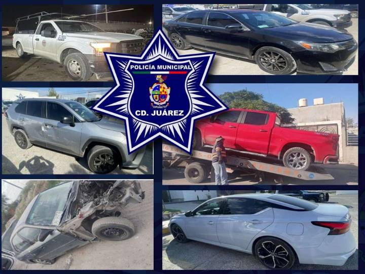 Recuperan seis vehículos con reporte de robo en distintos sectores