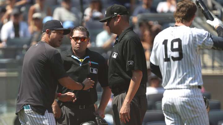 Yankees’ Boone ejected for fifth time of season against Astros