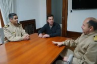 Rojas recibió a autoridades de Prefectura Naval Argentina