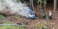 Car goes down embankment, bursts into flames on Route 15 in Trumbull