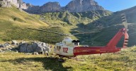 Rescatan en helicóptero a una senderista que se golpeó la cabeza en Guriezo (Cantabria)
