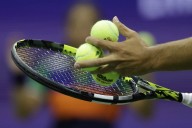 A US Open player confronts his opponent for grunting during the match