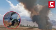 Incendio arrasa dos hectáreas del humedal Pucush Uclo en Chupaca