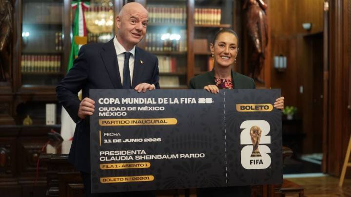 Sheinbaum regalaría boleto del partido inaugural del Mundial 2026