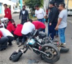 Fuerte accidente en Avenida Heroico Colegio Militar deja a un joven en estado crítico