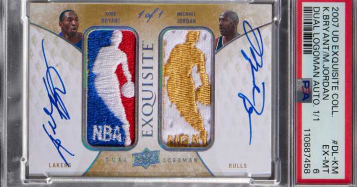 One-of-a-kind Michael Jordan-Kobe Bryant basketball card sells for a record $12.9 million from Dallas auction