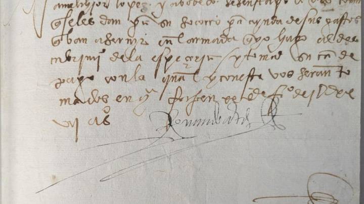 El FBI devuelve a México un manuscrito firmado por Hernán Cortés en 1527