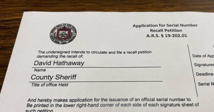 Briefs: Recall against Sheriff Hathaway fails