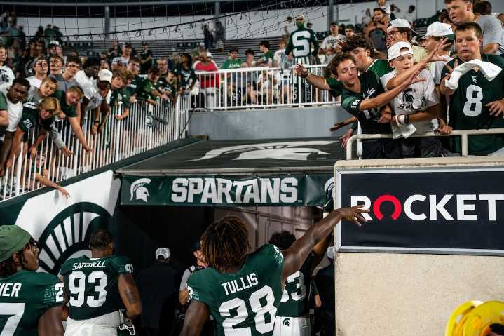 Michigan State’s running back competition intensifies ahead of first scrimmage