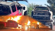 Terror en Aldama; balean a uno e incendian vehículos