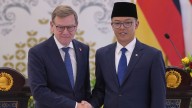 German foreign minister backs Israel and Palestine two-state solution during Indonesia visit