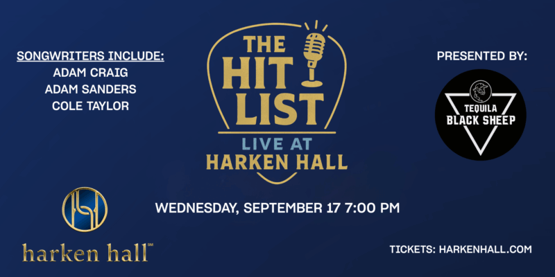 Songwriter Series Announced at Harken Hall