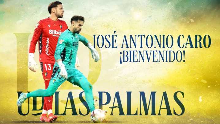 La UD Las Palmas refuerza su portería con la incorporación de José Antonio Caro