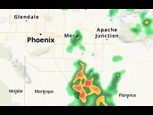 Early morning storms across the East Valley