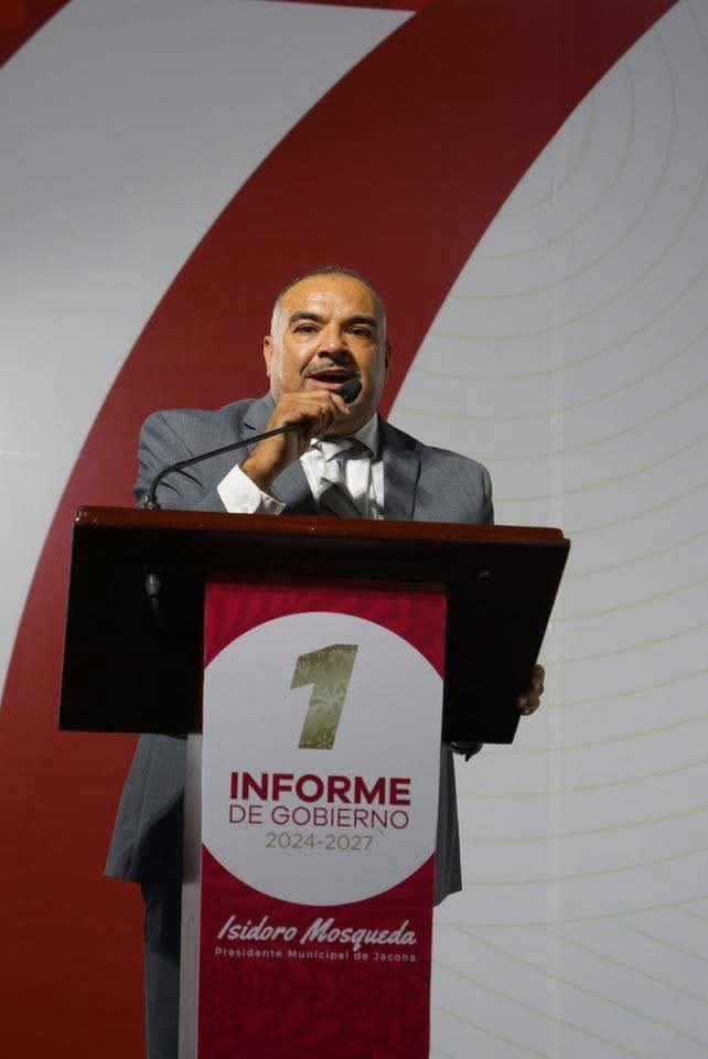 Isidoro Mosqueda rinde su primer informe de Gobierno