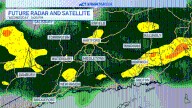Scattered showers this morning, heavy rain possible later today