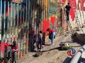 Rechazan decisión de EEUU de pintar de negro el muro fronterizo