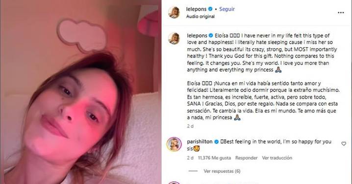 Lele Pons celebra primer mes de Eloísa con fotos inéditas