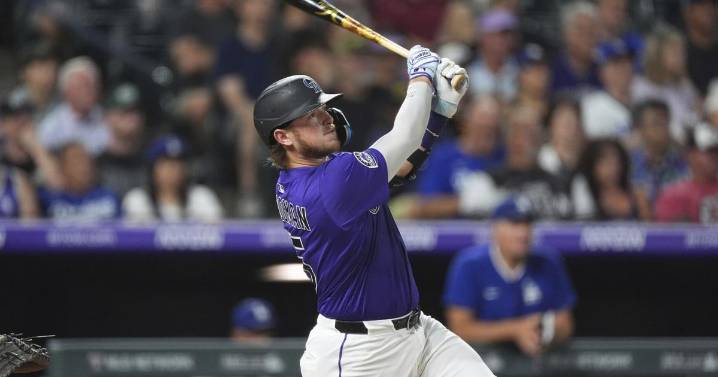 Rockies rough up Ohtani in his 1st start at Coors Field and beat Dodgers 8