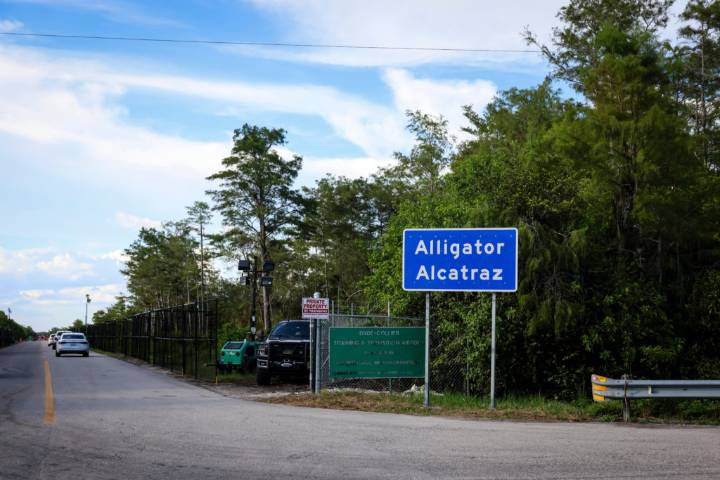 Construction at Florida's 'Alligator Alcatraz' detention center temporarily halted by judge's order