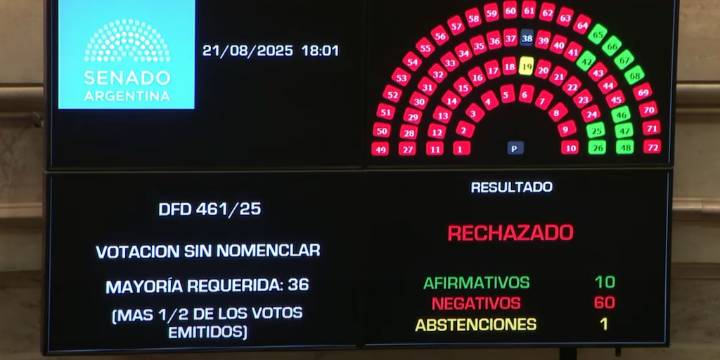 Uno por uno, cómo votaron los senadores en el rechazo a los decretos que desregulaban organismos públicos