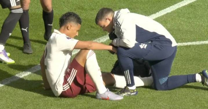 Arsenal suffer huge Premier League title blow as William Saliba offered worrying update
