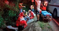 Dos menores lesionados tras derrapar en motocicleta en la sierra de Victoria