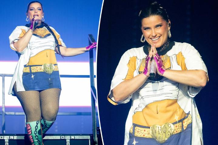 Nelly Furtado mocks body-shamers with her outfit at Manchester Pride