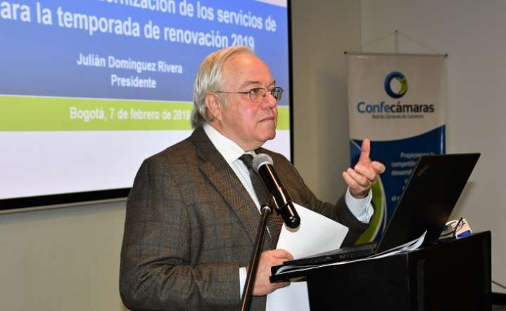 Domínguez deja la presidencia de Confecámaras luego de 14 años