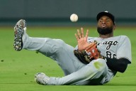Chicago White Sox's Luis Robert Jr. displaying all