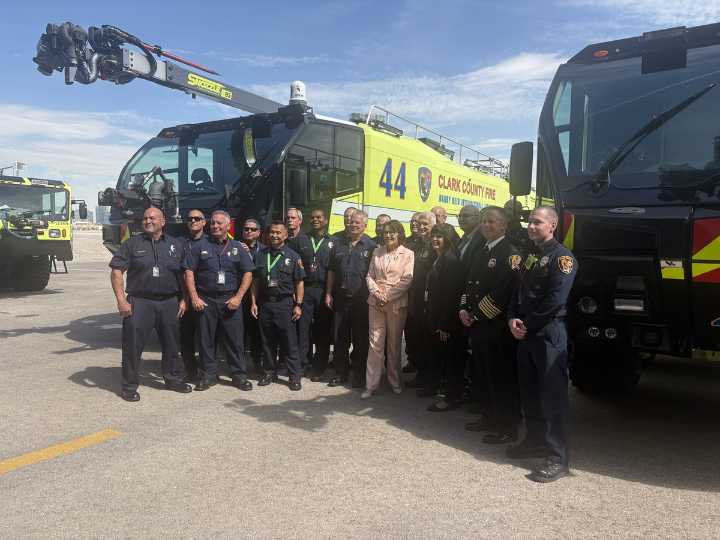 Harry Reid airport fire station replaces trucks that used ‘forever chemicals’