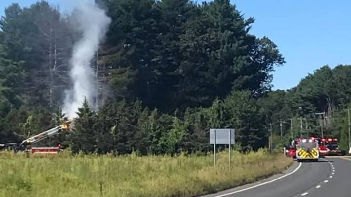 Shaker Road in Enfield reopens after brush fire