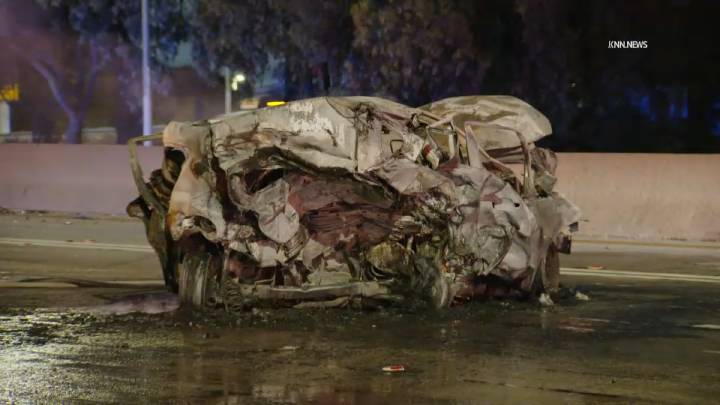 Family files claim against CHP over deadly 605 Freeway crash in Norwalk