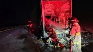 Semitruck fire on I-15 in Levan spreads to grass, extinguished