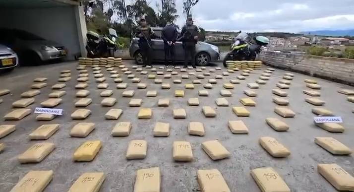 Incautan más de dos toneladas de marihuana en vías de Nariño