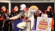 Connor Zilisch sports elbow sling at Watkins Glen day after fall