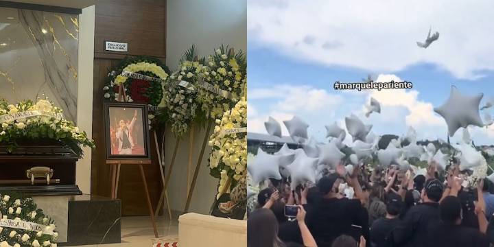 Entre música de banda, palomas y globos, así fue el funeral de Ernesto Barajas, vocalista de Enigma Norteño