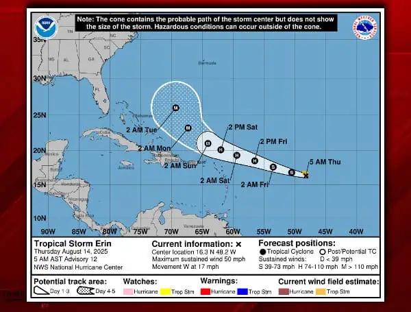 Hurricane Erin Could Bring Dangerous Surf, Rip Currents To Florida Coast