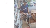 Delincuente captado por cámaras durante asalto en Chips