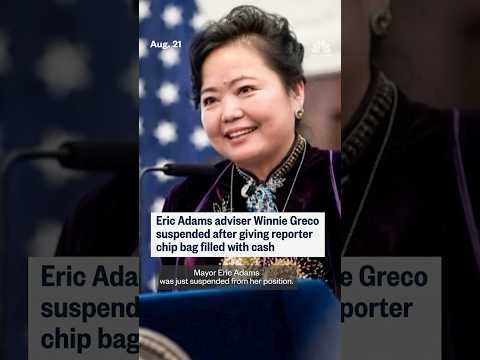 Eric Adams adviser Winnie Greco suspended after giving reporter chip bag filled with cash